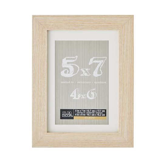 Studio Decor; Blonde Belmont Frame with Mat by Studio Décor®; Category:Single Opening; Image:1